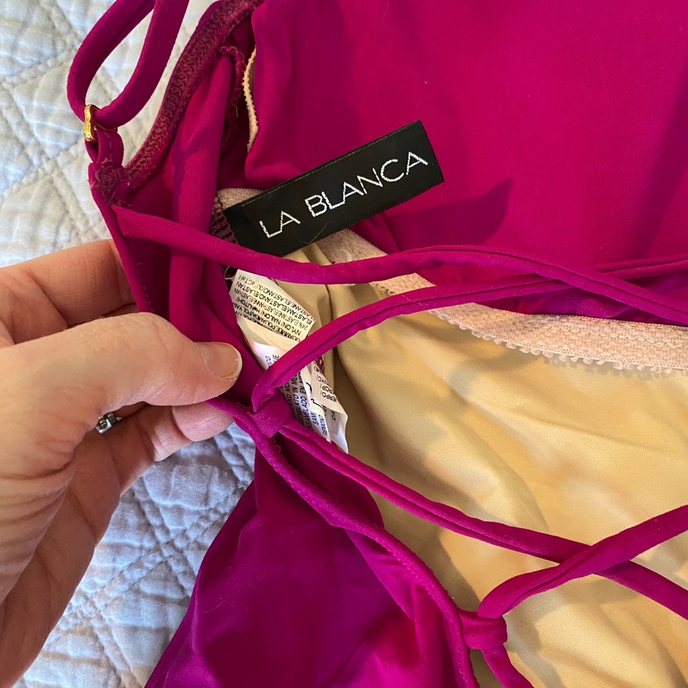 La Blanca Magenta one piece